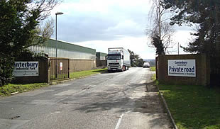 Entrance to Canterbury Industrial Park, Kent